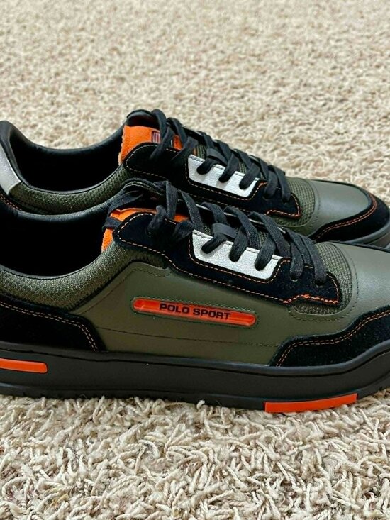 Polo Sport Ralph Lauren Men’s PS300 Leather-Paneled Sneakers Shoes Size 12 (New) main image 13